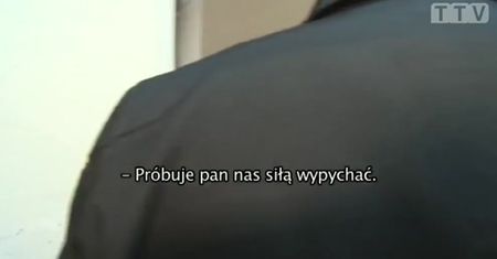 Spięcie ojca Żmudy Trzebiatowskiej z reporterem