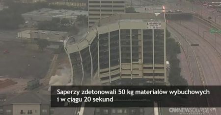 W 20 sekund zrównali z ziemią wielki bydynek