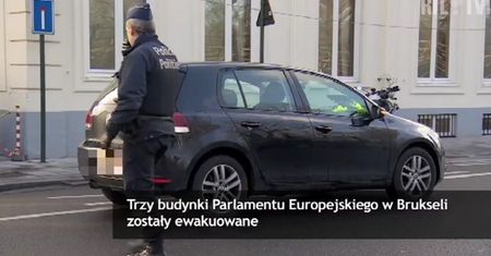 Alarm bombowy w budynku Parlamentu Europejskiego