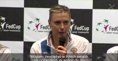 Szarapowa skarży się na kort w Krakowie