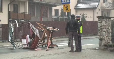 Wypadek bryczki w Zakopanem