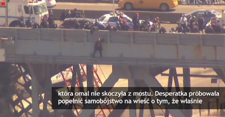 Imigrantka z Polski chciała się rzucić z mos