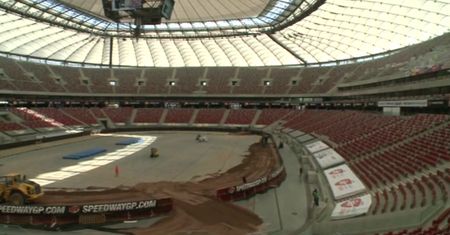 Na Stadionie Narodowym trwają przygotowania do Grand Prix na żużlu