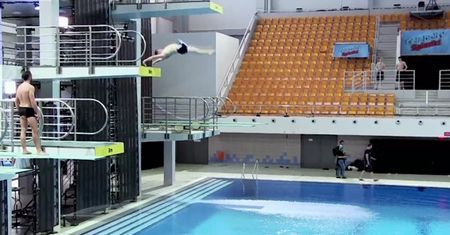 Wściekły Cypryański po nieudanym skoku w "Celebrity Splash"