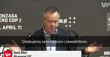 UFC: David Allen zachwycony debiutem w Polsce