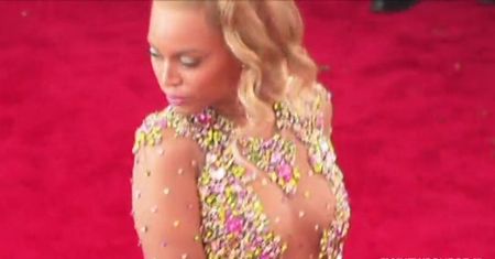 Beyonce w prześwitującej sukni na balu charytatywnym
