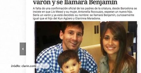 Lionel Messi będzie miał drugie dziecko