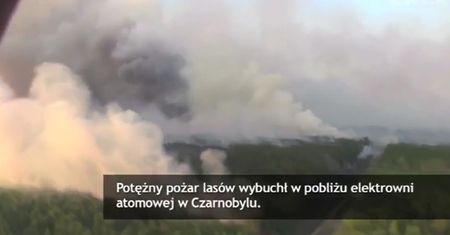 Pożar wokół elektrowni w Czarnobylu