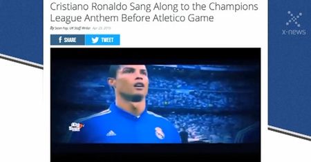 Cristiano Ronaldo śpiewał hymn Ligi Mistrzów