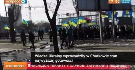Amatorskie nagranie zamachu w Charkowie