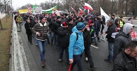 Manifestacja rolników w Warszawie