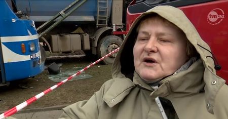 Wypadek na rondzie Grunwaldzkim w Krakowie