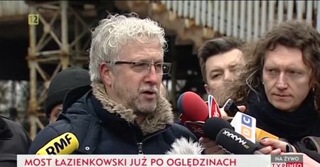 Most Łazienkowski wyłączony z ruchu