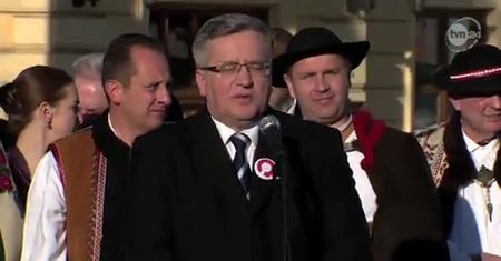Gwizdy w czasie wizyty Komorowskiego