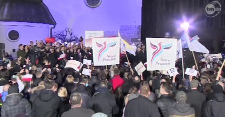 Incydent z krzesłem na wiecu Komorowskiego