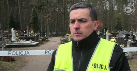 Dewastacja grobowca w Lęborku