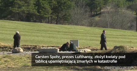 Szef Lufthansy na miejscu katastrofy