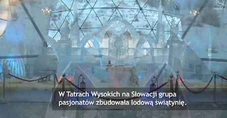 Magiczna lodowa świątynia