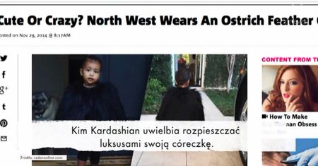 Kim Kardashian kupiła córce czarne futro