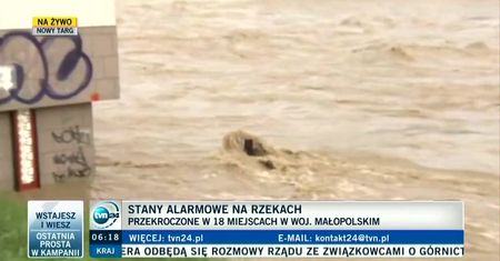 Burze i podtopienia na południu Polski