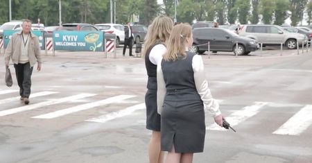 Alarm bombowy na lotnisku w Kijowie