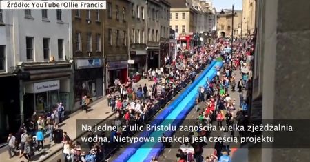 Bristol  wodna zjeżdżalnia na ulicy!