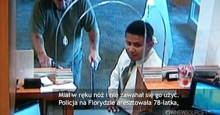 Wszedł do banku z nożem