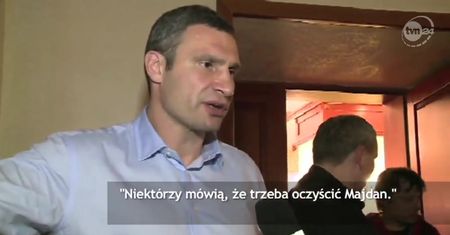 'Niektórzy mówią, że Majdan trzeba oczyścić'