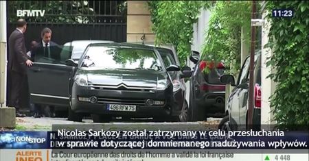 Nicolas Sarkozy zatrzymany