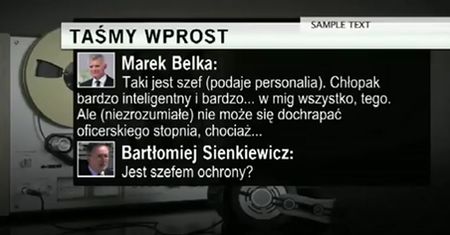 Rozmowa szefa MSW z Markiem Belką o oficerze BOR