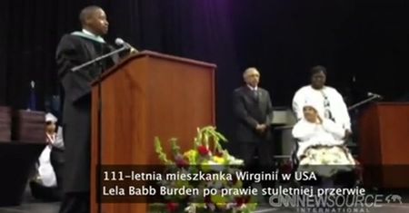 Zrobiła maturę w wieku 111 lat