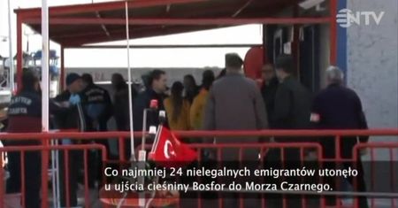 W cieśninie Bosfor zatonęła łódź z imigrantami