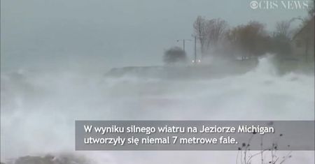 Sztorm na jeziorze Michigan