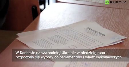 Trwają wybory w Donbasie