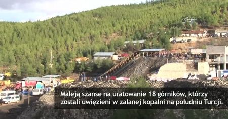 Trwa akcja ratunkowa w zalanej kopalni