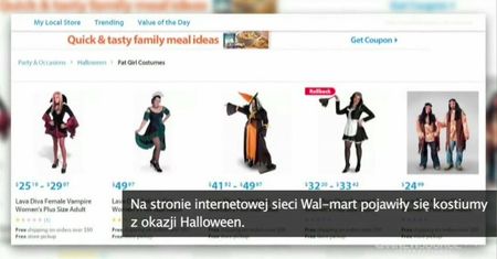 "Kostium dla grubej dziewczyny". Sieć sklepów przeprasza