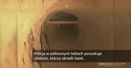 Złodzieje wykopali tunel do banku