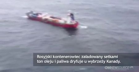 Rosyjski statek dryfuje u wybrzeży Kanady