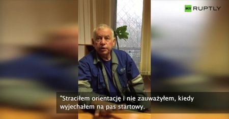 Kierowca pługa o wypadku w Rosji