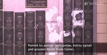 Dewastacja pomnika ku czci policjantów z WTC
