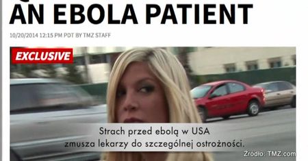 Tori Spelling z podejrzeniem eboli