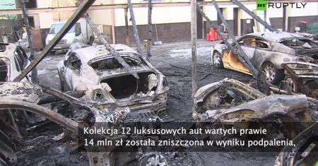 Spłonęła kolekcja aut warta 14 mln zł
