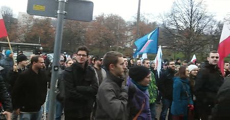 "Narodowcy" i "Korwiniści" protestują w Gdańsku