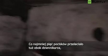 Dziennikarz ostrzelany przez snajpera