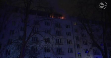 Pożar w budynku prokuratury w Warszawie