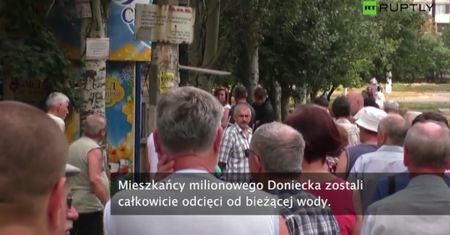 Donieck odcięty od wody po ostrzale
