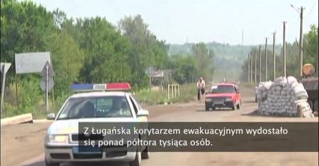 Ewakuacja na wschodniej Ukrainie