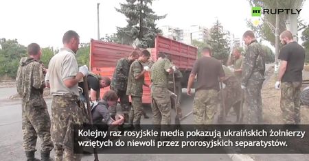 Separatyści kolejny raz poniżają jeńców