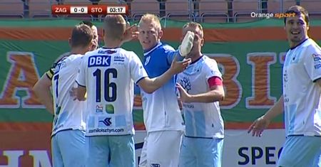 Piękny gol Papadopoulosa w meczu ze Stomilem