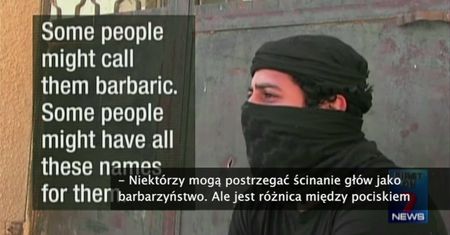Australijski islamista o obcinaniu głów